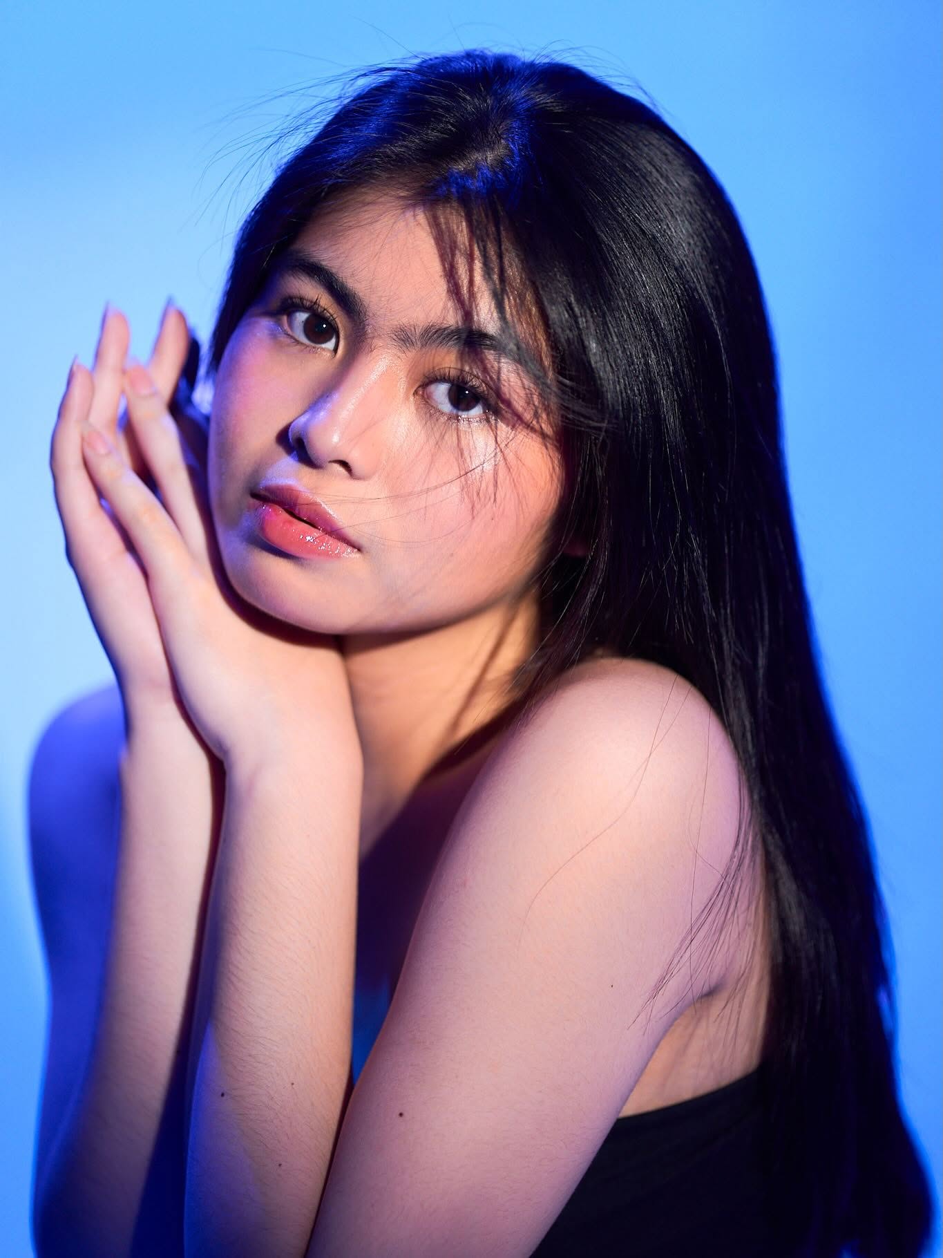 Blue light portrait
